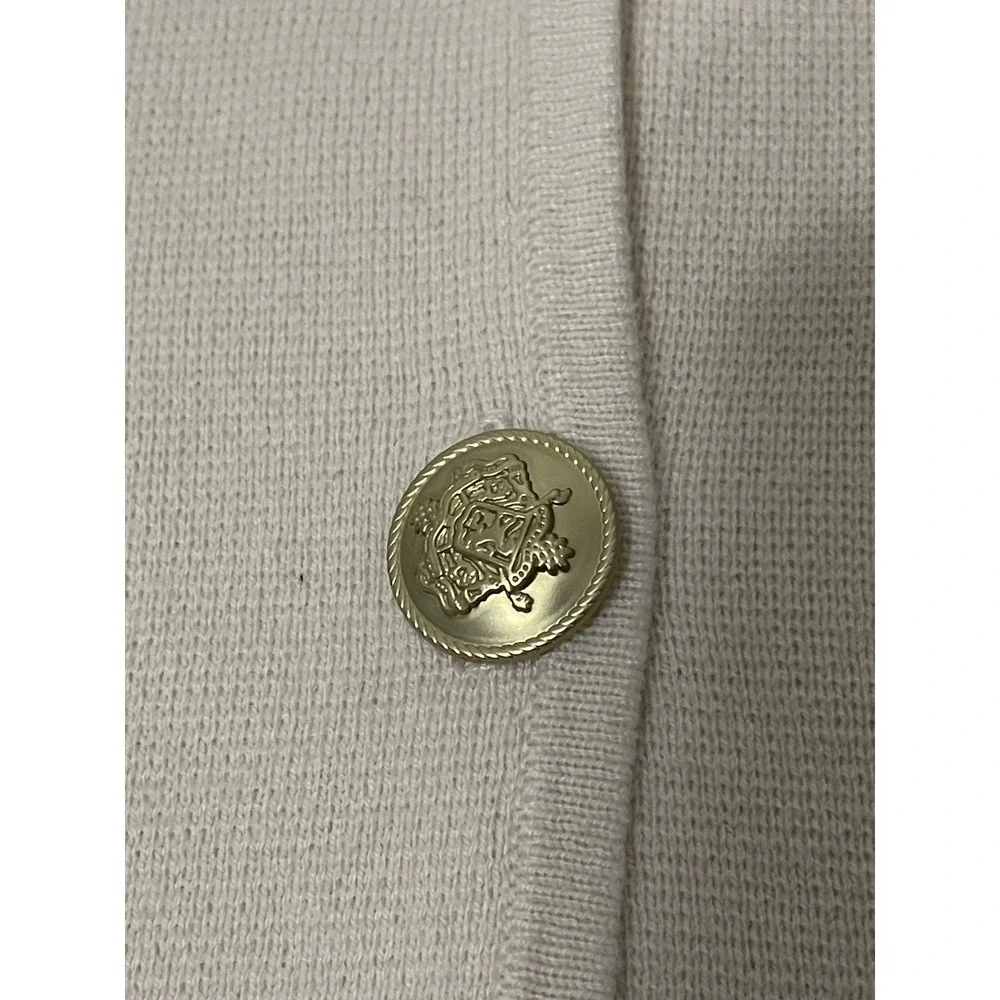 J Crew GISELLE Cardigan Sweater Blazer Women XS Ivory Merino Wool Blend Knit‎